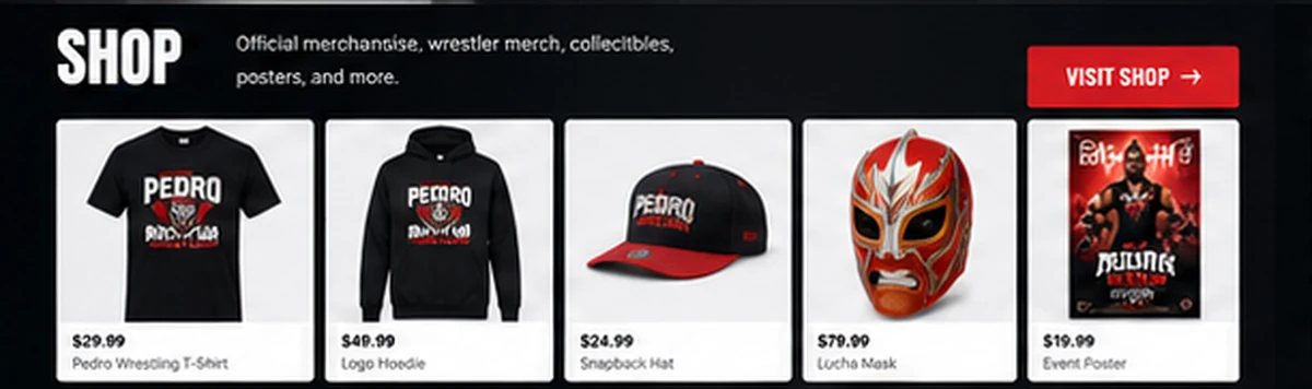 Shop and merchandise mockup